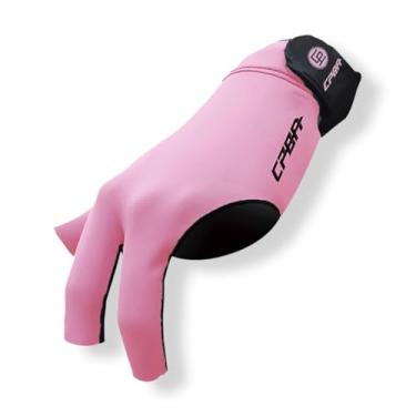 Imagem de YEUEK CPBA Luva de bilhar luva de bilhar com 3 dedos para mão esquerda, durável com costura dupla, luva esportiva para sinuca tamanhos populares para homens e mulheres