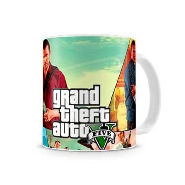 Imagem de Caneca GTA V Michael, Franklin e Trevor 330 ml