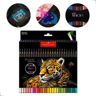 Imagem de Lapis de Cor Faber Castell Profissional 50 Cores Supersoft Escolar