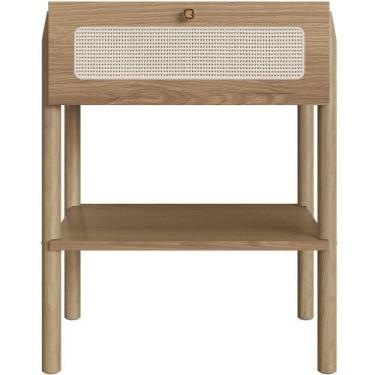 Imagem de Mesa De Cabeceira 01 Gaveta Com Telinha Pés Madeira Moss A03 Hanover R