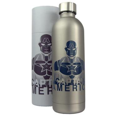 Imagem de Garrafa Térmica Capitão América Inox 750ml Marvel-Unissex