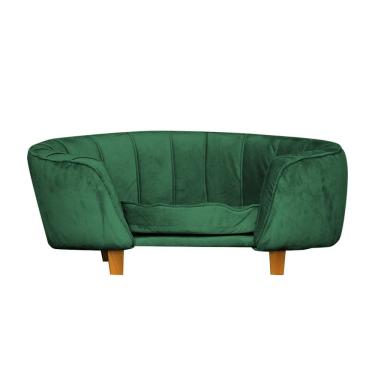 Imagem de Poltrona Cama Caminha Pet Laddi Veludo Verde Dvinn