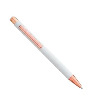 Imagem de Caneta esferográfica metal cooper branco crown di11008b