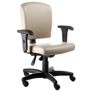 Imagem de Poltrona Executiva Luxuosa com Braços Fixos Linha Alpha Bege