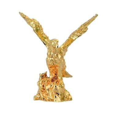 Imagem de Fenteer Estátua de águia, estatueta de animal, delicada, coleção, artesanato para presente, decoração de mesa, escultura de resina para sala de estar, Style C