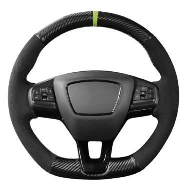 Imagem de MEWANT Capa de volante com costura DIY para Ford Mustang Mach-E 2021-2024 Acessórios de volante para Ford Mustang Mach-E 2021-2024