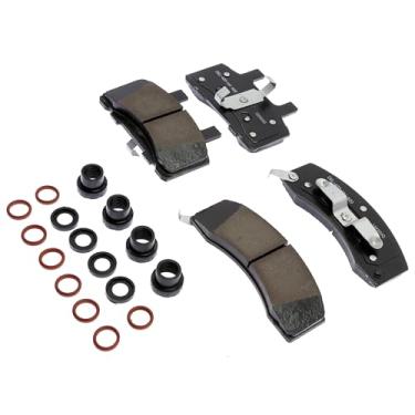Imagem de ACDelco Kit de pastilhas de freio a disco frontal de cerâmica profissional 17D370CHF1 com vedações