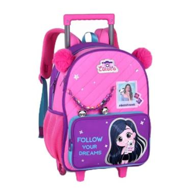 Imagem de Mochila Escolar Infantil Luluca com Rodinhas para Meninas (Rosa)