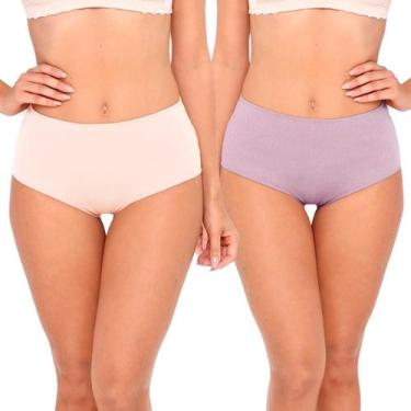 Imagem de Kit/2 Calcinha Alta Love Secret 819304 Classic Algodão T.P/XG, GG, 551