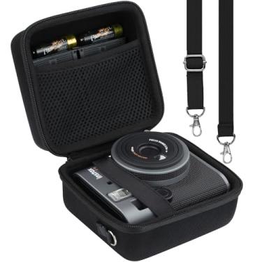 Imagem de khanka Capa para câmera instantânea Fujifilm Instax mini 41/mini 40, capa rígida de viagem compatível com câmera instantânea Fujifilm Mini 41 (preta).