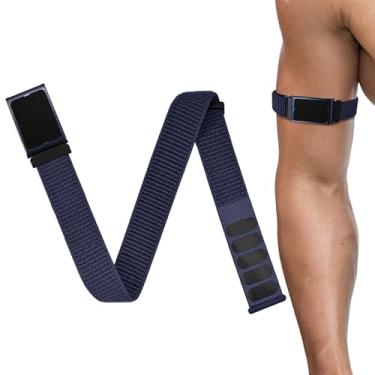 Imagem de Oanux Pulseira esportiva de 22 mm compatível com Amazfit Helio, pulseira de nylon respirável para bíceps de liberação rápida para Garmin Venu 3/Venu 2/Vivoactive 4 e Forerunner 570-47 mm/265/255/255