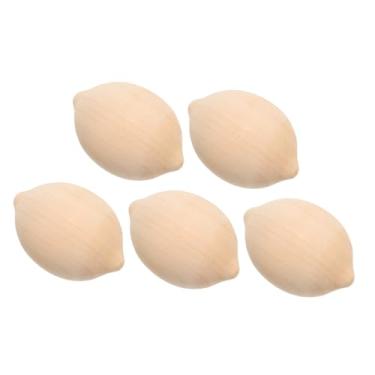 Imagem de ARTIBETTER Kit de pintura de modelo de madeira em forma de limão para meninos e meninas, suprimentos de artesanato de frutas naturais para brincadeiras criativas e decoração de quarto