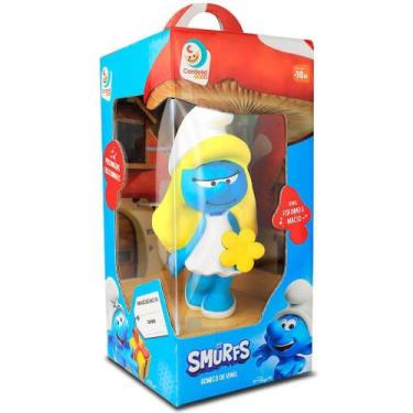 Imagem de Boneco de vinil os smurfs smurfette 15cm cardoso, ., UN