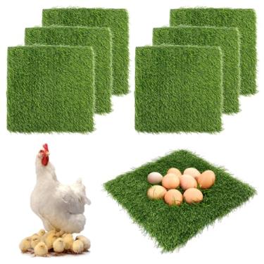 Imagem de Herxsin 6 peças de almofadas de assentamento para galinheiro de 30,5 x 30,5 cm, almofadas para galinhas, almofada de ninho para colocar ovos, almofada reutilizável para galinheiro/caixa de ninhos de