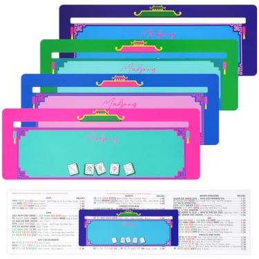Imagem de 4Pack Mahjong Line Finder, Mahjong Line Reader Guide, Mah Jongg Card Mahjong Accessories and Gifts, Mahjong Game Rules Helper (Pattern)