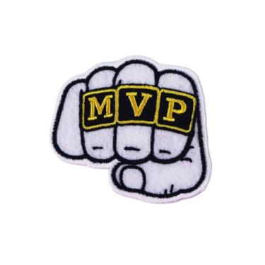 Imagem de 3 peças de patches bordados de basquete MVP, aplique brilhante e vibrante para passar a ferro ou costurar, ideal para decorar roupas, chapéus, acessórios de jeans