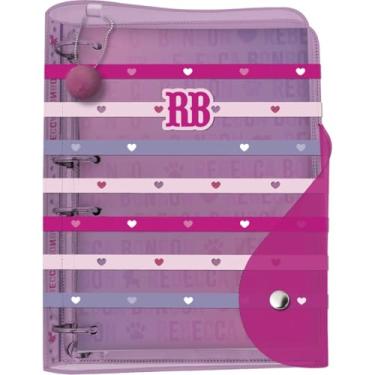 Imagem de DAC - Fichário Colegial PVC Cristal com 192 folhas Fechamento em Botão - Rebecca Bonbon