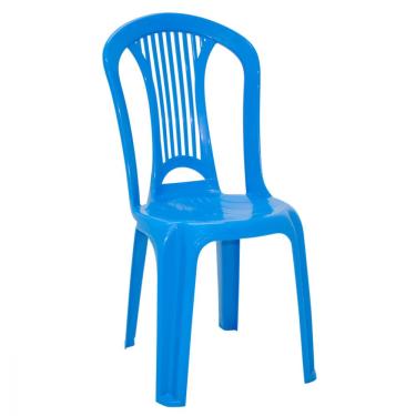 Imagem de Cadeira Bistrô Tramontina Atlântida Em Polipropileno Azul