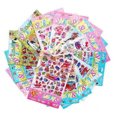 Imagem de Adesivos fofos Super Wings, PVC, decoração DIY, 10 folhas