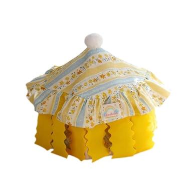 Imagem de ＡＷＨＡＯ Esconderijo para Hamster - Acessório para Gaiola - Casinha para Pequenos Animais de Estimação - Ideal para Porquinhos-da-Índia, Lemingues E Chinchilas, Amarelo