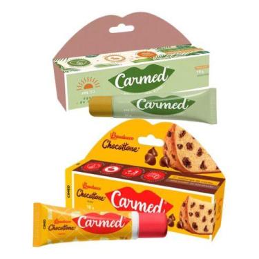 Imagem de Kit Carmed Agua De Coco E Chocotone Bauducco Labial 10g