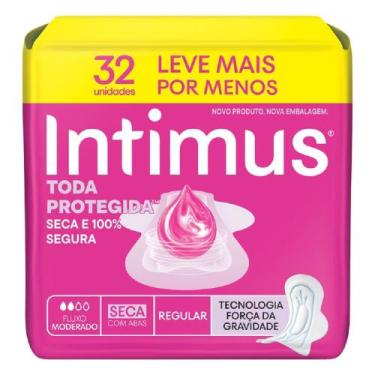 Imagem de Absorvente Intimus Toda Protegida Dia Seca Com Abas 32 Unidades, 32