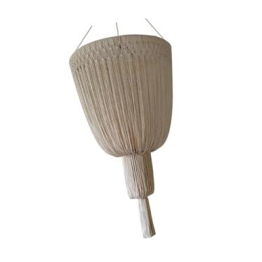 Imagem de Stgfyxgs Abajur Trançado, Luminária Pendente, Abajur de Teto em Macramê Estilo Boho, Capa para Luminária Suspensa para Cozinha, Escritório, Restaurante, Quarto, Style B