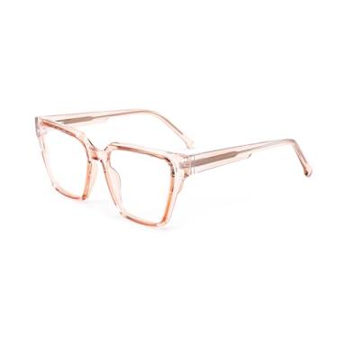Imagem de Armação de óculos unissex de acetato para mulheres e homens, armação leve para uso diário