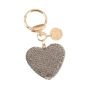 Imagem de Chaveiro De Coração Com Strass Para Mulheres, Pingente De Metal Crista