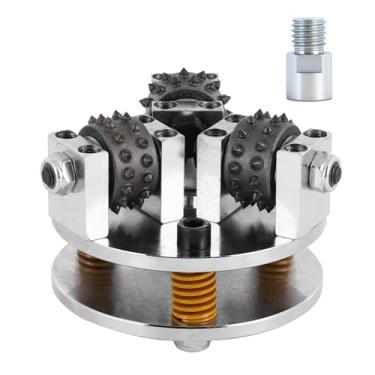 Imagem de Meticuloso Ferramenta de martelo de 5 polegadas, texturização de pedra de remoção de revestimento, ferramenta de desbaste de superfície de concreto para rebarbadoras e polidoras de ângulo de