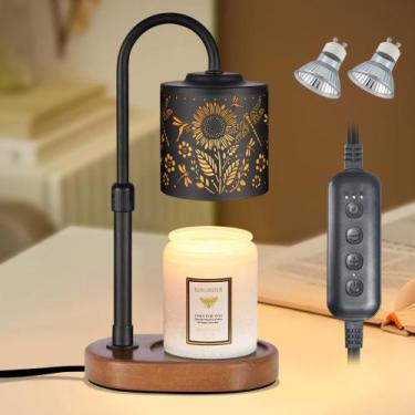 Imagem de Lâmpada de aquecimento de velas copinpin regulável com temporizador Gi