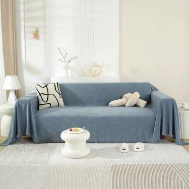 Imagem de Cobertor de chenille para sofás e cadeiras – Capas antiderrapantes para sofá, cobertor multiuso, toalha de sofá, decoração aconchegante