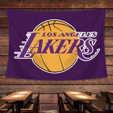 Imagem de Tapeçaria para decoração de parede Lakers Anime 150x130cm