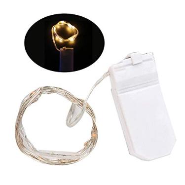 Imagem de Luzes de Fada Led com Fio Cobre Prateado Lâmpada Cadeia Caixa Bateria para Decoração Mesa Presente Casamento e Festa Flexível Baixa Potência Alto Dese