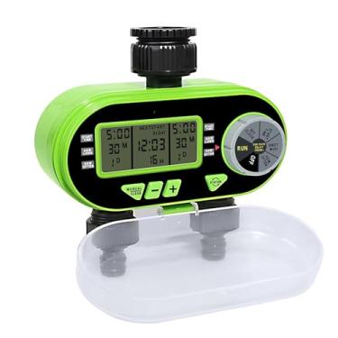 Imagem de Arrival Two Outlet Garden Digital Eletrônico Temporizador de Água Válvula Solenoide Controlador de Irrigação de Jardim para Jardim e Quintal (Verde)