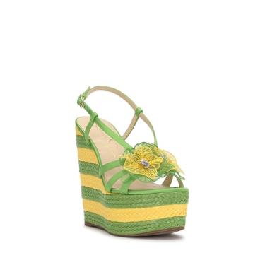 Imagem de Jessica Simpson Sandália feminina Visela Wedge, Verde brilhante, 38
