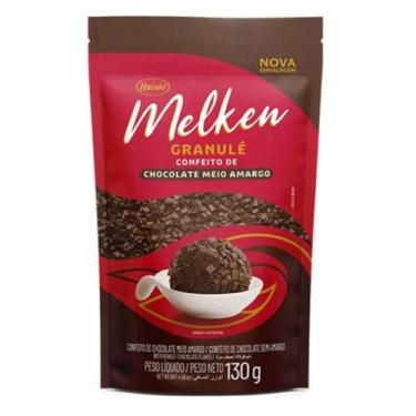 Imagem de Granulé Confeiteiro de Chocolate Meio Amargo Melken Harald 130g