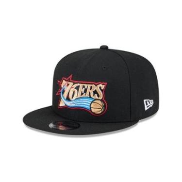 Imagem de BONE NEW ERA 9FIFTY PHILADELPHIA 76ERS NBA HARDWOOD PRETO-Masculino