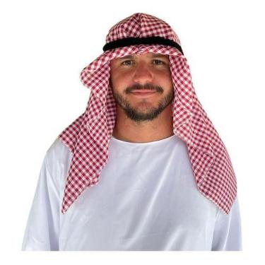 Imagem de Promoção Roupa De Sheik Àrabe Catar Com Hijab Prince Robe Tamanho:Únic