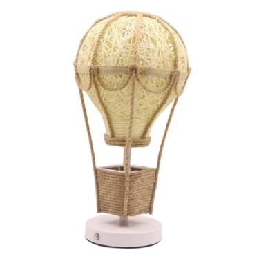 Imagem de Fenteer Luminária Noturna em Formato de Balão de Ar, Abajur de Mesa, Presente Ideal para Cabeceira, Ornamento para Sala de Estar, Escrivaninha, Centro de