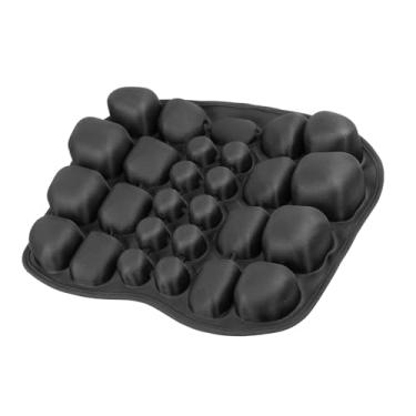 Imagem de VentaEase Almofada de assento de ar para cadeira de escritório com almofada de suporte lombar para alívio da dor no cóccix e alívio de pressão, almofada de assento inflável portátil para cadeiras de