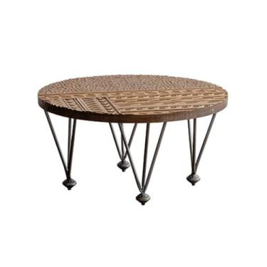 Imagem de Mesa de centro, sala de estar, café pequeno simples, escritório criativo, lateral luxuosa leve, mesa de cabeceira (B)