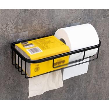 Imagem de 3FLQOOPP Rolo de pendurar na parede papel higiênico xampu rack oco toalha de parede oco cesta de armazenamento banheiro (cor: Argento, tamanho: 1 peça) (Argento 1 peças) (D 1 peça)