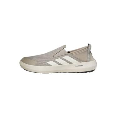 Imagem de adidas Tênis unissex para caminhada Terrex Boat Climacool, Preto/branco giz/laranja semiimpacto, 13 Women/12 Men