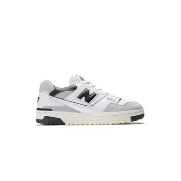Imagem de New Balance Tênis unissex BB550, Branco/preto, 44 EU