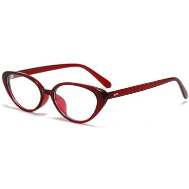 Imagem de Óculos de Sol Pequenos Estilo Olho de Gato com Estampa de Leopardo, Unissex, Proteção UV400, Ideais para Esportes ao Ar Livre, Corrida e Ciclismo, Cor Vermelho e Transparente