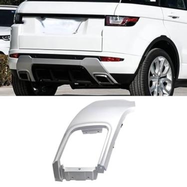 Imagem de Painel de acabamento decorativo de garganta traseira compatível com Evoque Prestige Dynamic 2012-2018 Decoração de estrutura de tubo de escape LR028087 LR028089 (prata esquerda)