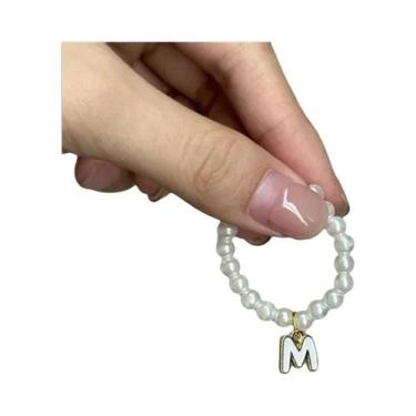 Imagem de Colar Pingente Labubu V4 Mini 4.0 Com Pérola E Letra, Acessório Para R