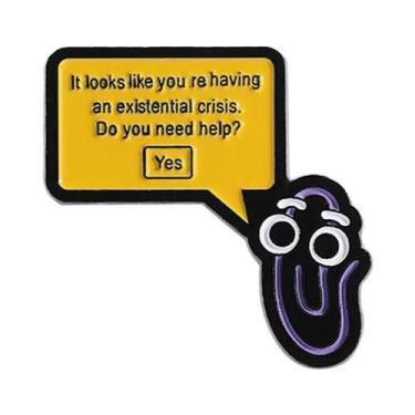 Imagem de Broche De Esmalte Microsoft Clippy Office Assistant: Joia De Lapela Pa