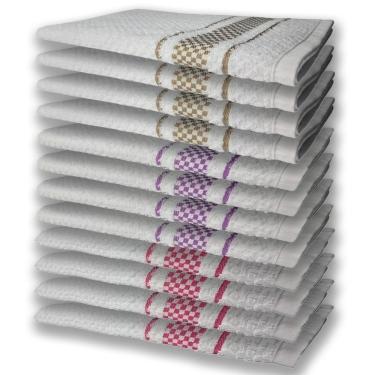 Imagem de 12 Panos De Prato Atoalhado Felpudo Rs+rx+mr